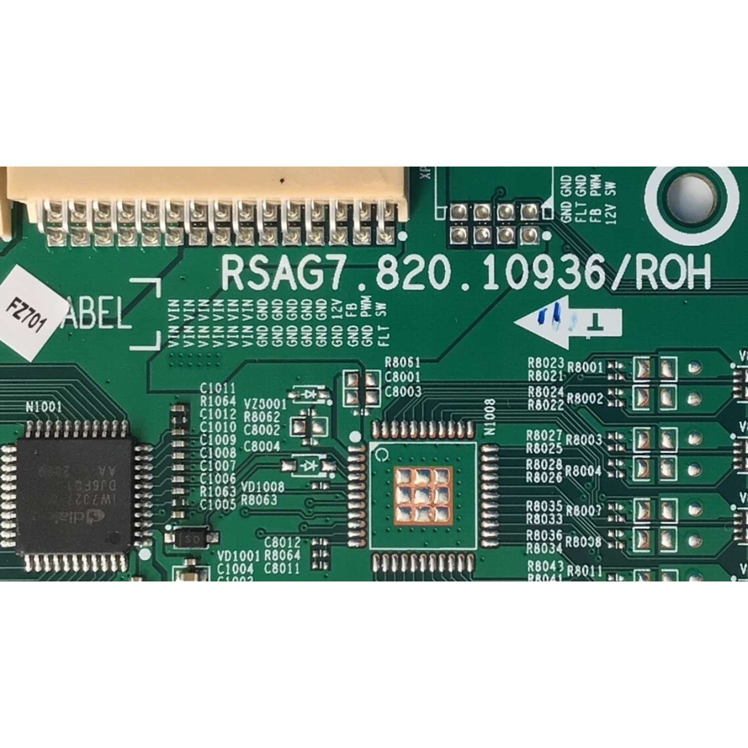 LED DRIVER PARA TV HISENSE / NUMERO DE PARTE 293461 / RSAG7.820.10936/ROH / H41804PNJ22A1 / E248779 / HISENSE 75U7G - Imagen 3